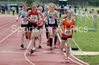 Girls under-13s 1500 metres, North Eastern Track and Fields Champs., Middlesbrough. Photo: David T. Hewitson/Sports for All Pics